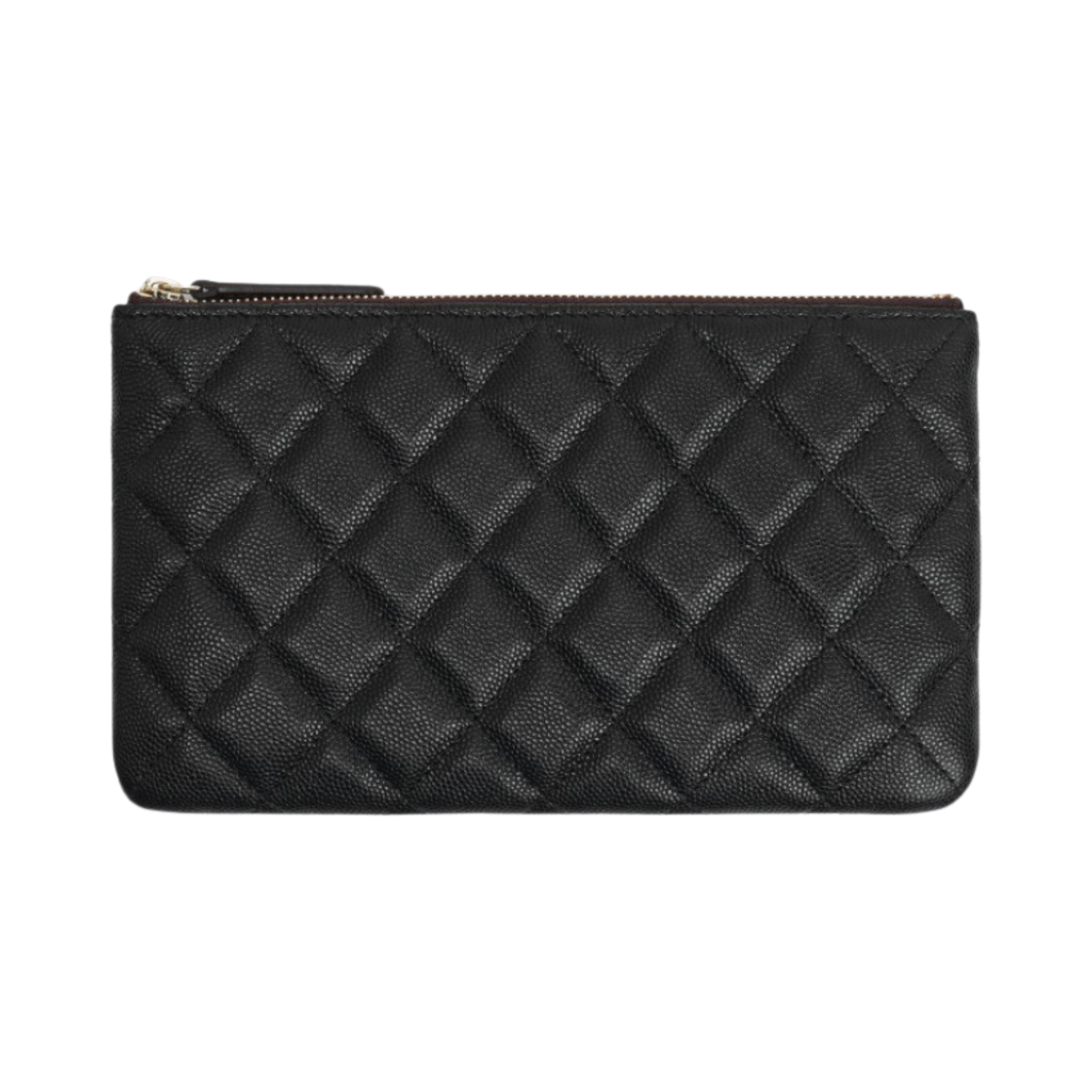 샤넬 클래식 스몰 케이스 그레인드 카프스킨 & 골드 메탈 블랙(Chanel Small Classic Pouch Grained Calfskin & Gold Black) - 2