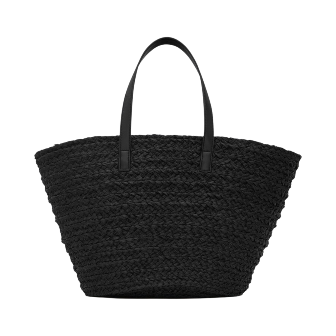 생로랑 라피아 파니에 미디움 백 블랙(Saint Laurent Panier Medium Bag in Raffia Black) - 3