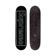 Supreme x Kaws Chalk Logo Skateboard Deck Black - 21SS