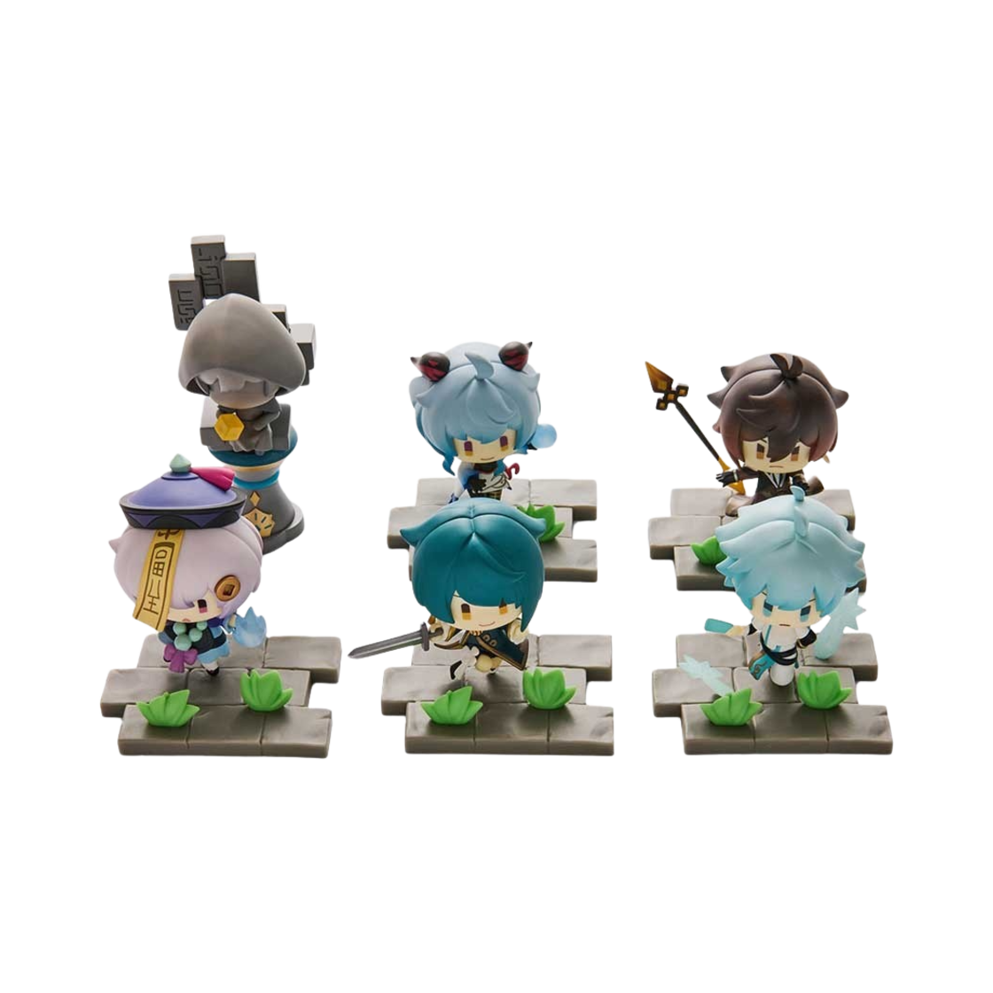 원신 트레이딩 피규어 전장의 용맹한 자태 리월 전 6종 세트(Genshin Blind Box Figure Battlestance Series Liyue Full Set of 6)