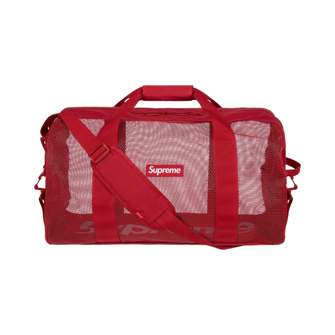 슈프림 메쉬 빅 더플백 레드 - 20SS(Supreme Mesh Big Duffle Bag Red - 20SS)