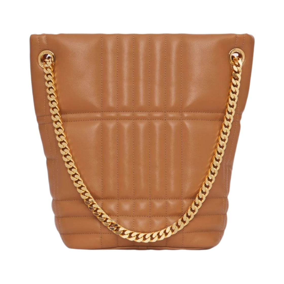 버버리 퀼티드 레더 스몰 롤라 버킷백 메이플 브라운(Burberry Quilted Leather Small Lola Bucket Bag Maple Brown) - 2