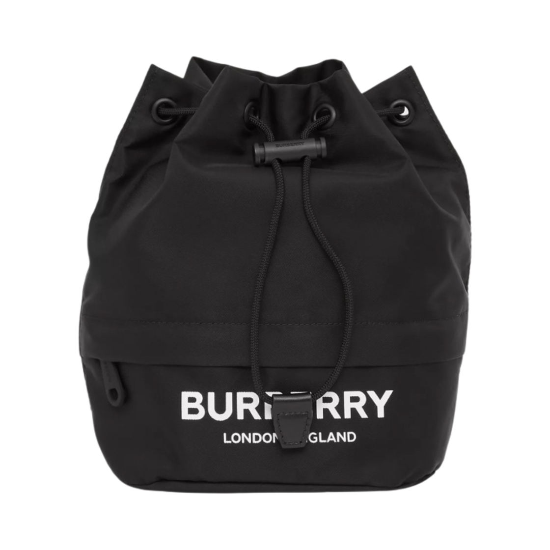 8032188/8015045 Burberry Logo Print Nylon Drawcord Pouch Black
