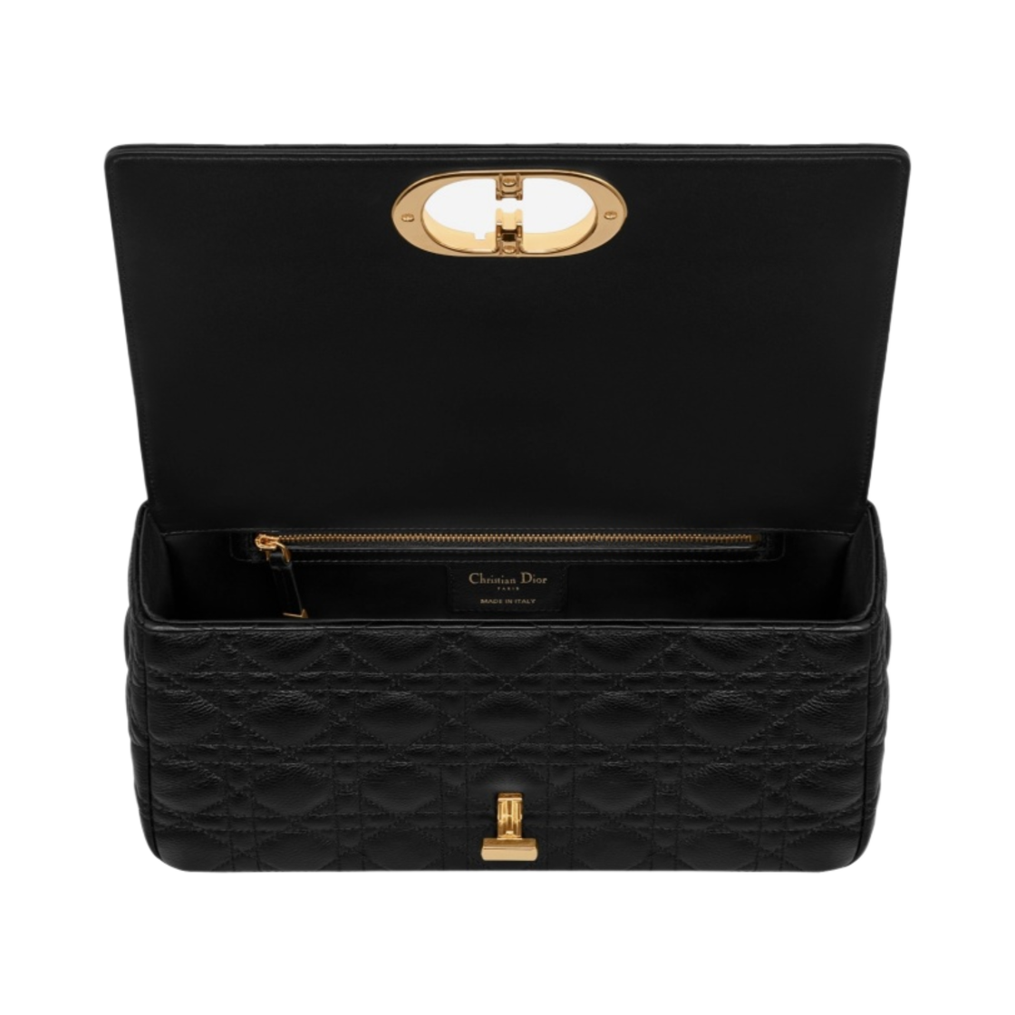 디올 라지 카로백 서플 까나쥬 카프스킨 블랙(Dior Large Caro Bag Supple Cannage Calfskin Black) - 3