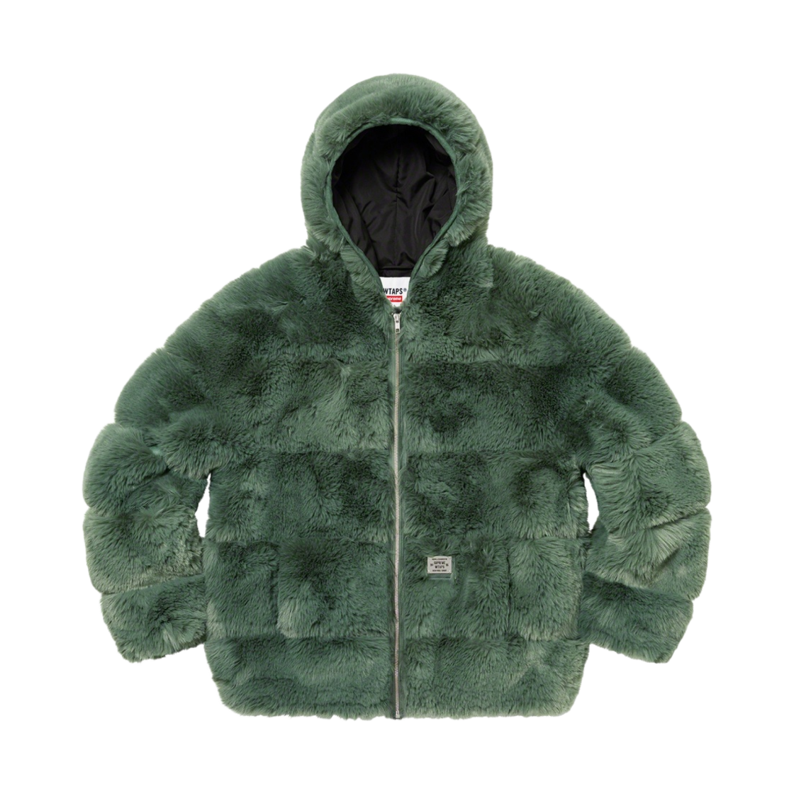 슈프림 x 더블탭스 포우 퍼 후드 자켓 그린 - 21FW(Supreme x WTAPS Faux Fur Hooded Jacket Green - 21FW) - 1