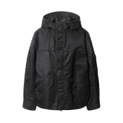 Iro Hoodie Nylon Semiover Jumper Black