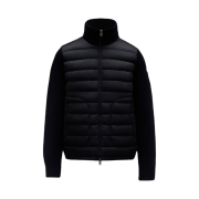 Moncler Padded Wool Cardigan Navy Blue - 23FW