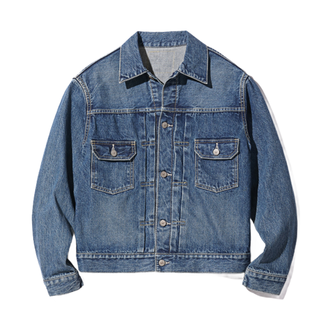 슈가 케인 14.25온즈 데님 자켓 1953 에이지드 모델 라이트 블루(Sugar Cane 14.25 oz. Denim Jacket 1953 Aged Model Light Blue)