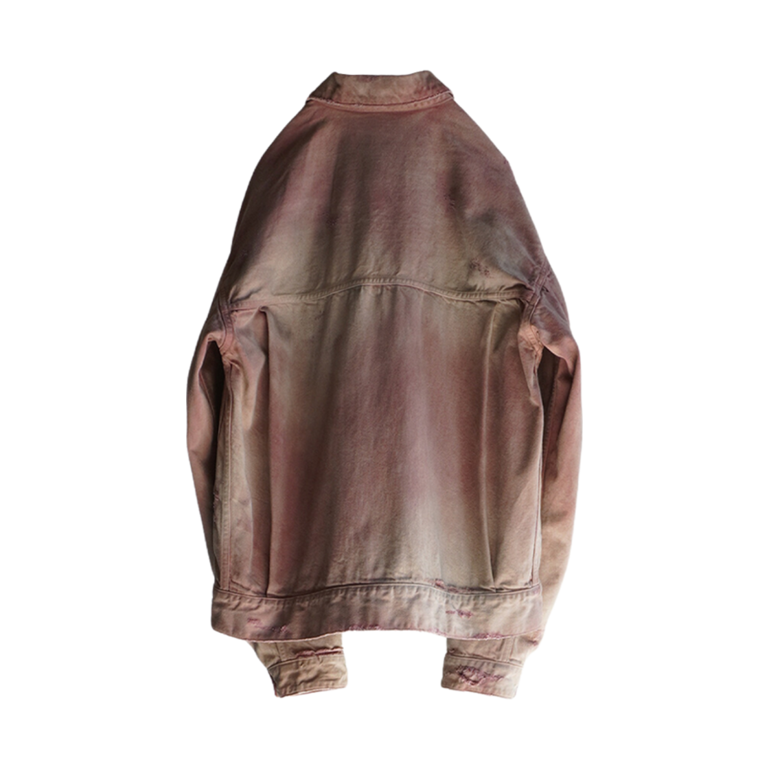 안셀름 데미지 데님 자켓 타입-2 다크 핑크(Ancellm Damage Denim Jacket Type-2 Dark Pink) - 2