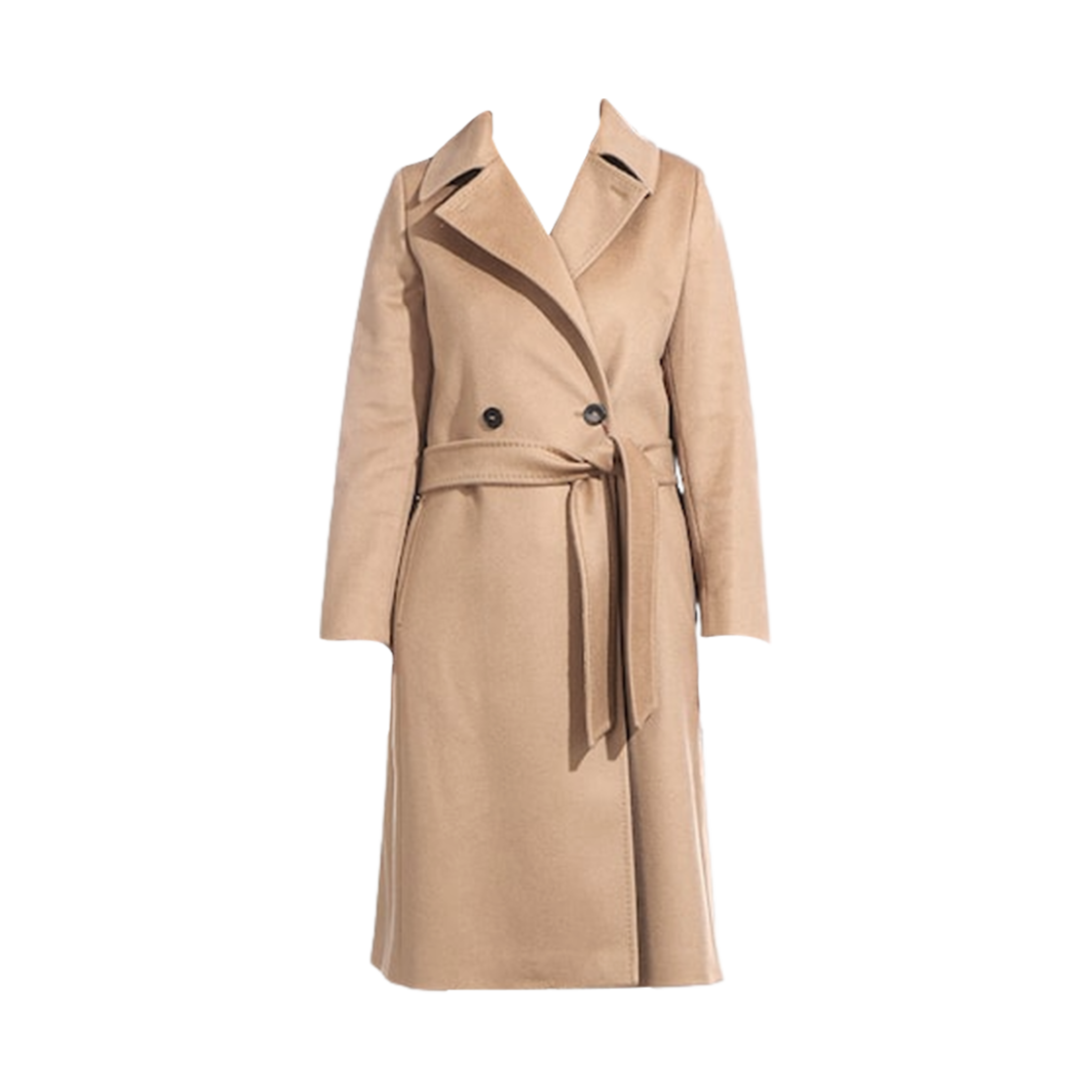 COLLAGE-014 (W) Max Mara Studio Collage Wool Coat Camel
