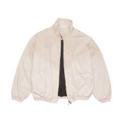 Acne Studios Logo Zipper Jacket White