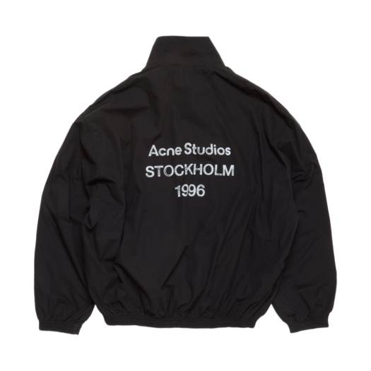 B90791-900 Acne Studios Logo Zipper Jacket Black