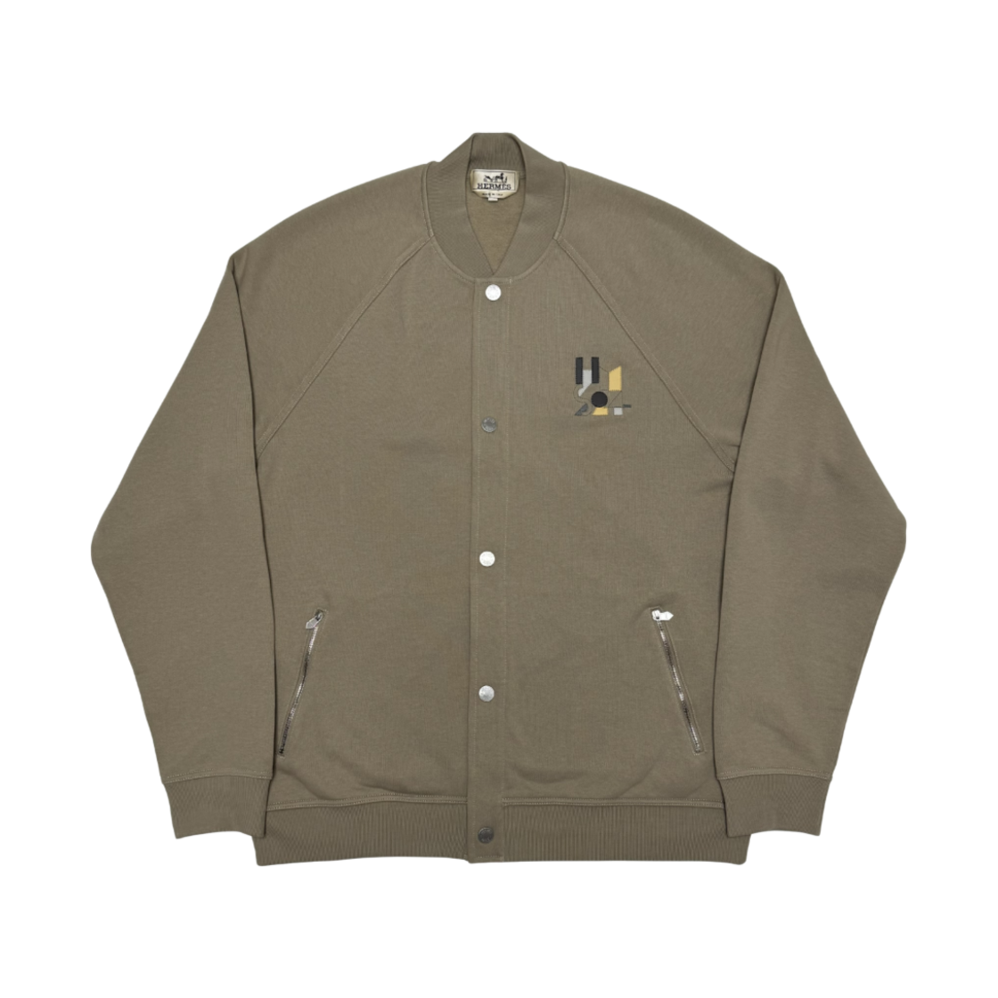 H457810HA1W Hermes Jeu D'Adresse Varsity Jacket Desert