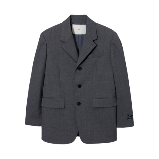 UDJA5A103CG Dunst Unisex 3 Button Wool Blazer Charcoal Grey