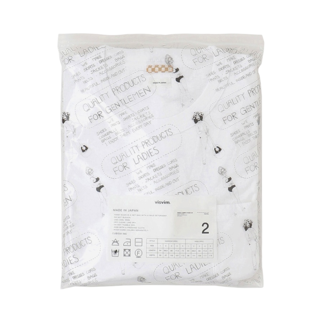 0123305009002 Visvim Sublig Jumbo S/S White (3 Pack) - 23SS