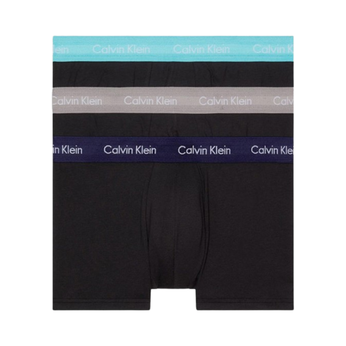 U2664GMXW Calvin Klein Cotton Stretch 3-pack Low Rise Trunk Black