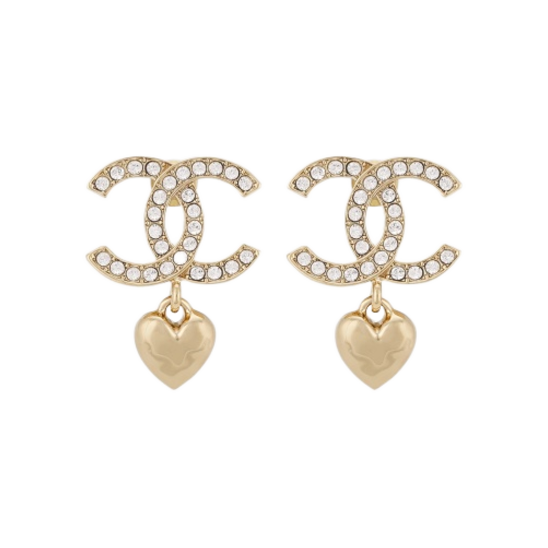 (W) 샤넬 펜던트 메탈 스트라스 & 골드 크리스탈((W) Chanel Pendant Metal Strass & Gold Crystal) - 1