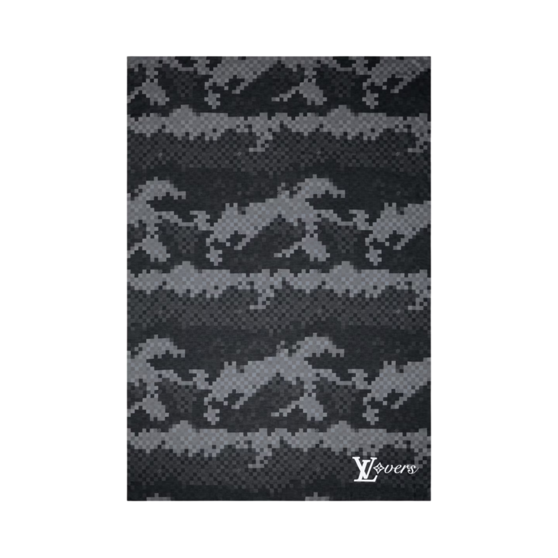 M96203 Louis Vuitton Damoflage Stole Black