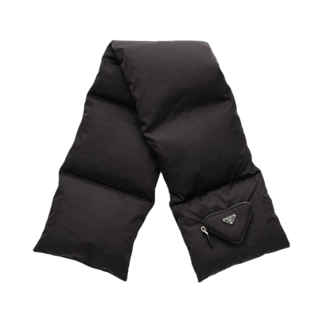 프라다 패딩 나일론 스카프 블랙(Prada Padded Nylon Scarf Black) - 1