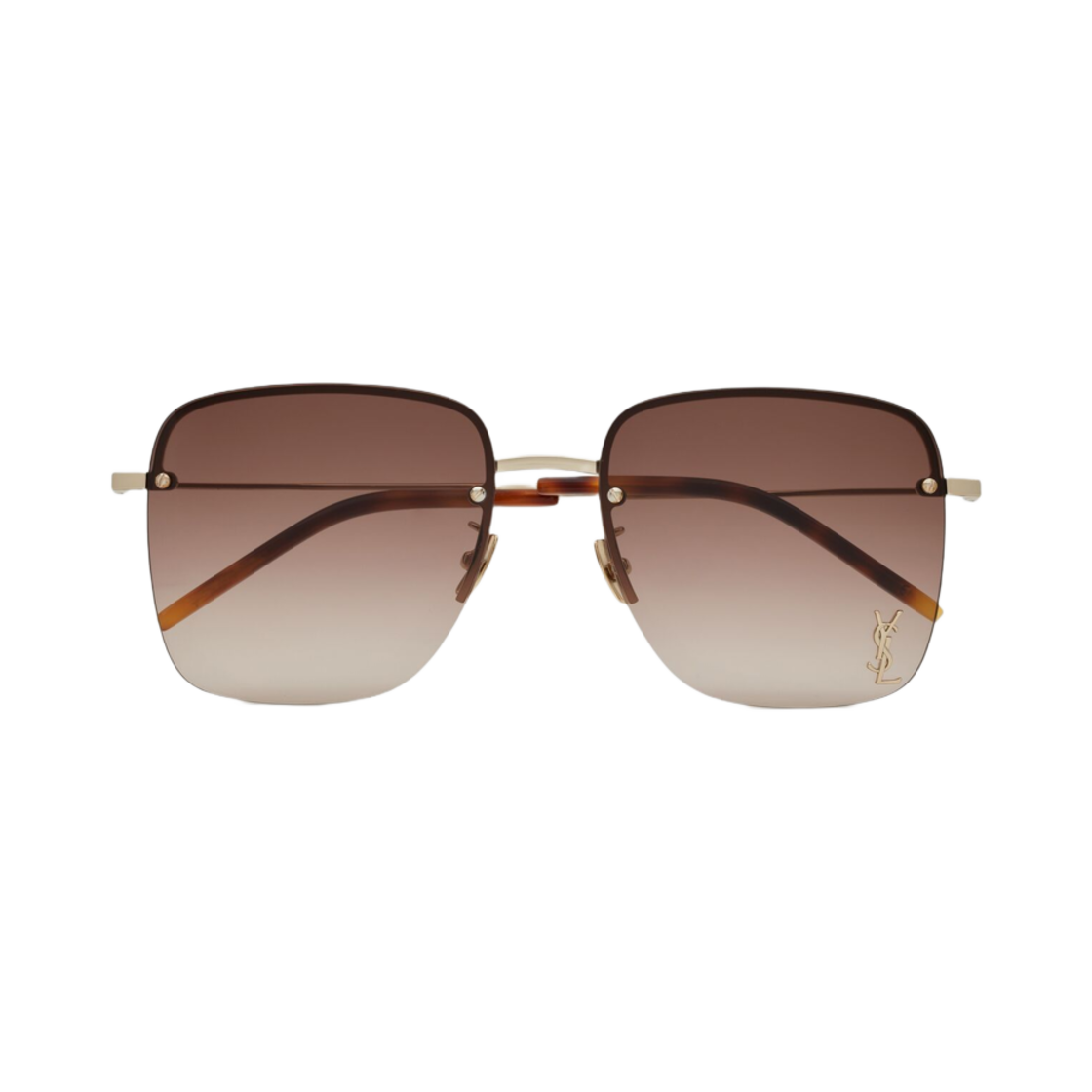 생로랑 SL 312 M 선글라스 라이트 골드 그라디언트 브라운(Saint Laurent SL 312 M Sunglasses Light Gold Gradient Brown) - 2