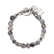 Haleine Gemstone Mix Bracelet Dalmatian (WA122)