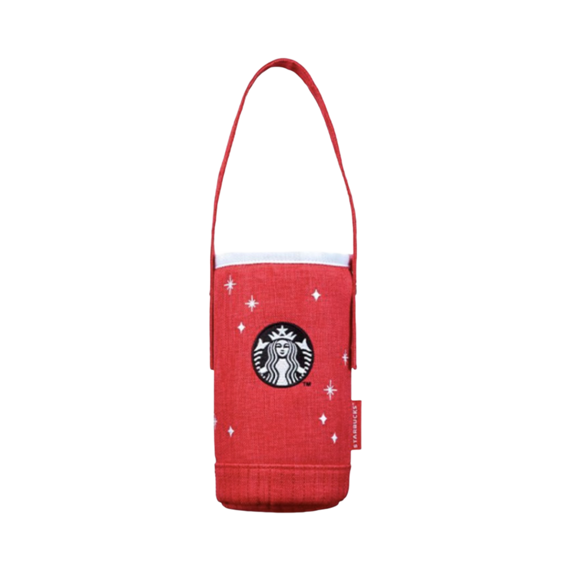 - Starbucks 22 Holiday Fabric Bottle Pouch Red