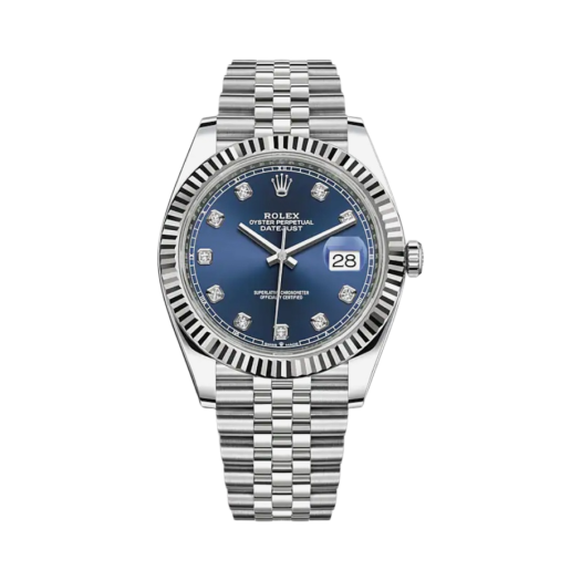 Rolex Datejust 41mm 126334 Bright Blue Diamond-Set Jubilee