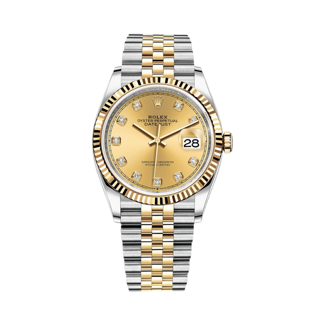 롤렉스 데이트저스트 36mm 126233 샴페인 다이아 셋팅 쥬빌리(Rolex Datejust 36mm 126233 Champagne Diamond-Set Jubilee)