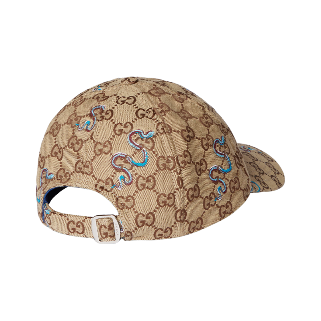 구찌 자수 GG 캔버스 베이스볼 햇 카멜 다크 브라운(Gucci Embroidered GG Canvas Baseball Hat Camel Dark Brown) - 3