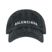 Balenciaga BB Laser Destroyed Cap Black
