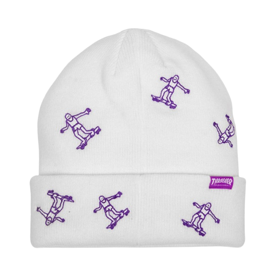 트레셔 곤즈 패턴 비니 화이트(Thrasher Gonz Pattern Beanie White)