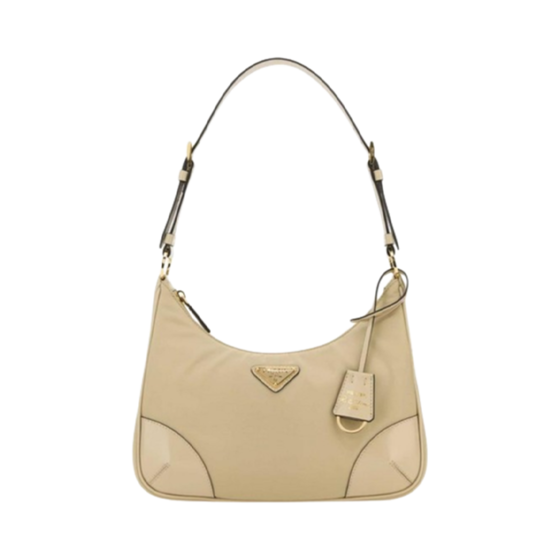 1BC214-R789-F02S8 Prada Re-Edition 2002 Re-Nylon Brushed Leather Shoulder Bag Desert N