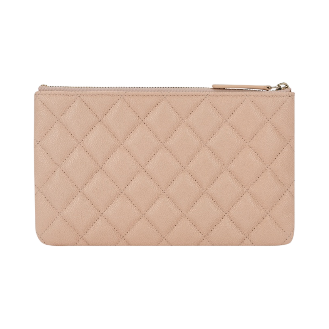 샤넬 클래식 스몰 그레인드 샤이니 카프스킨 & 골드 메탈 라이트 베이지(Chanel Small Classic Pouch Grained Shiny Calfskin & Gold Light Beige) - 2