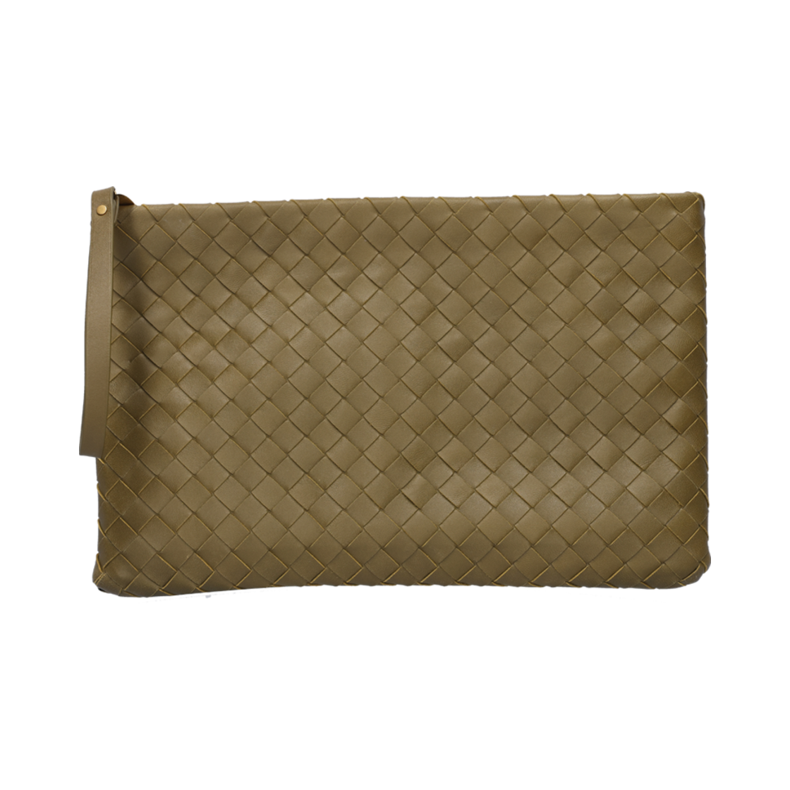 보테가608249 베네타 라지 파우치 카키(Bottega Veneta Large Pouch Khaki)