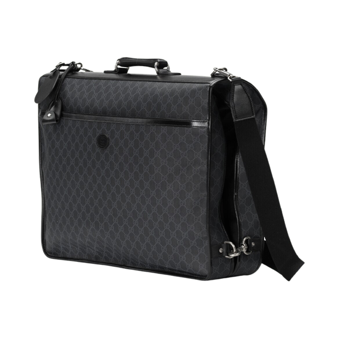 구찌 가먼트 백 스퀘어 인터로킹 G 블랙 GG 슈프림(Gucci Garment Bag with Interlocking G Black GG Supreme) - 2