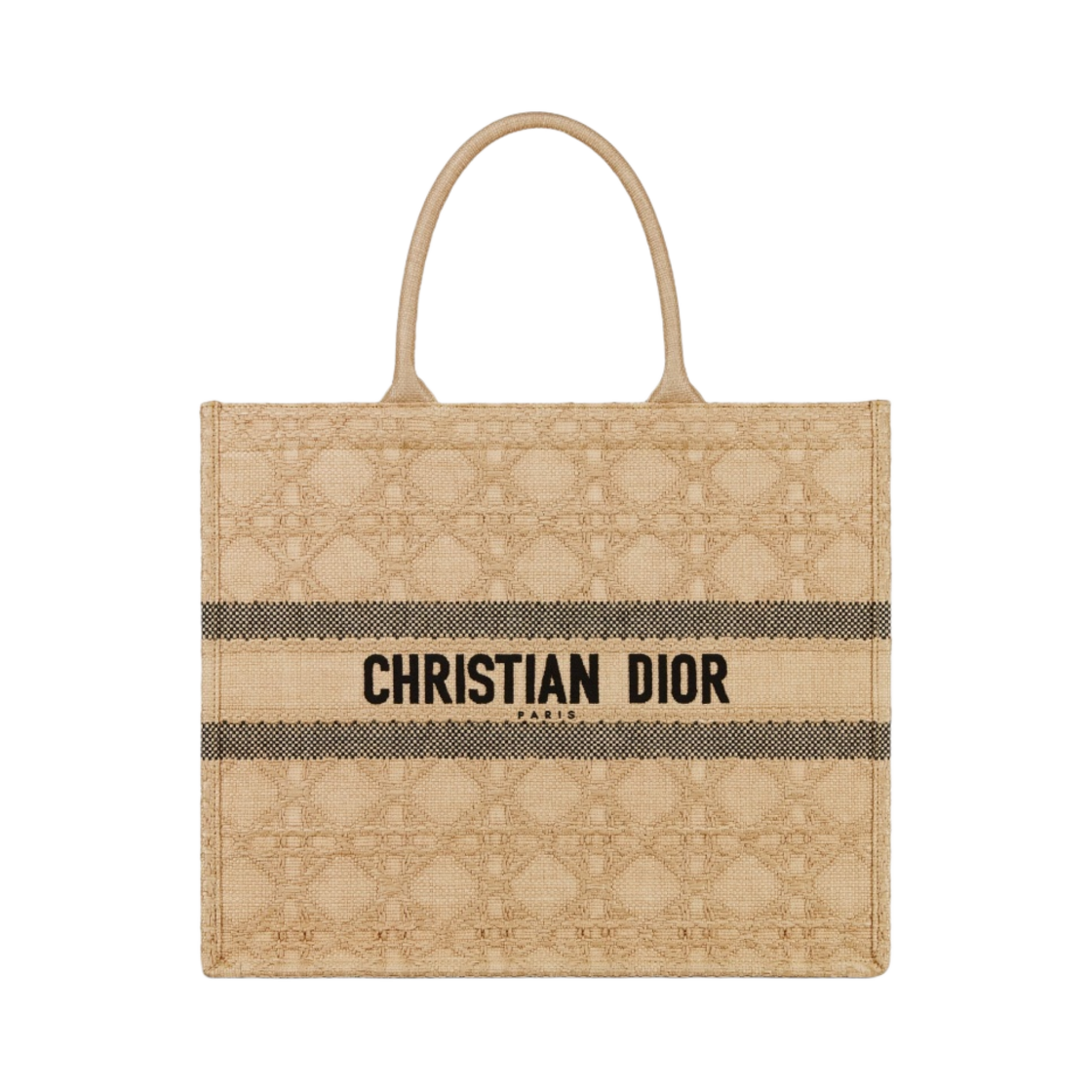 디올 라지 디올 북 토트백 내츄럴 까나쥬 라피아(Dior Large Dior Book Tote Natural Cannage Raffia) - 1