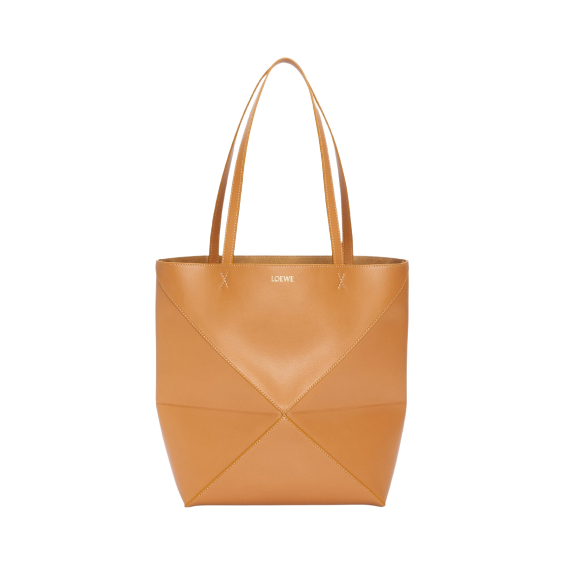 로에베 퍼즐 폴드 토트백 샤이니 카프스킨 웜 데저트(Loewe Puzzle Fold Tote Bag in Shiny Calfskin Warm Desert) - 1