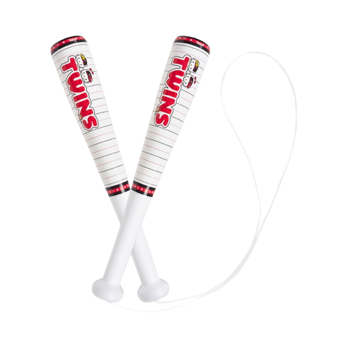 LG 트윈스 x 헬로 키티 캐릭터 응원 배트 화이트(LG Twins x Hello Kitty Character Cheering Bat White)