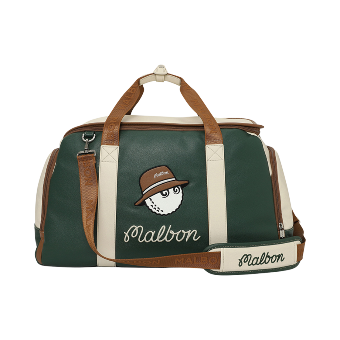 - Malbon Golf New Born Classic Boston Bag Green