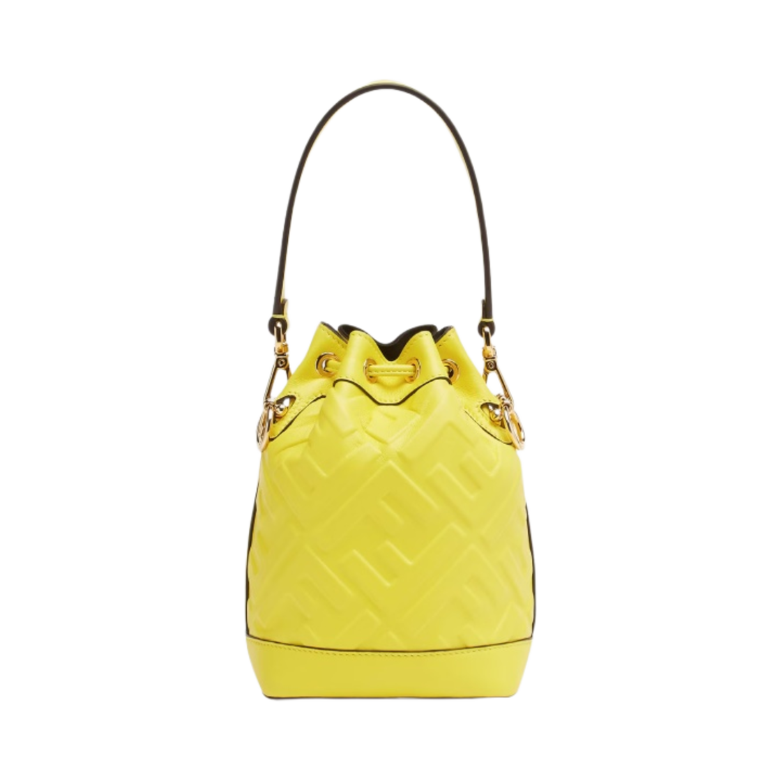 펜디 몬트레조 FF 모티프 레더 미니백 옐로우(Fendi Mon Tresor FF Motif Leather Mini Bag Yellow) - 3