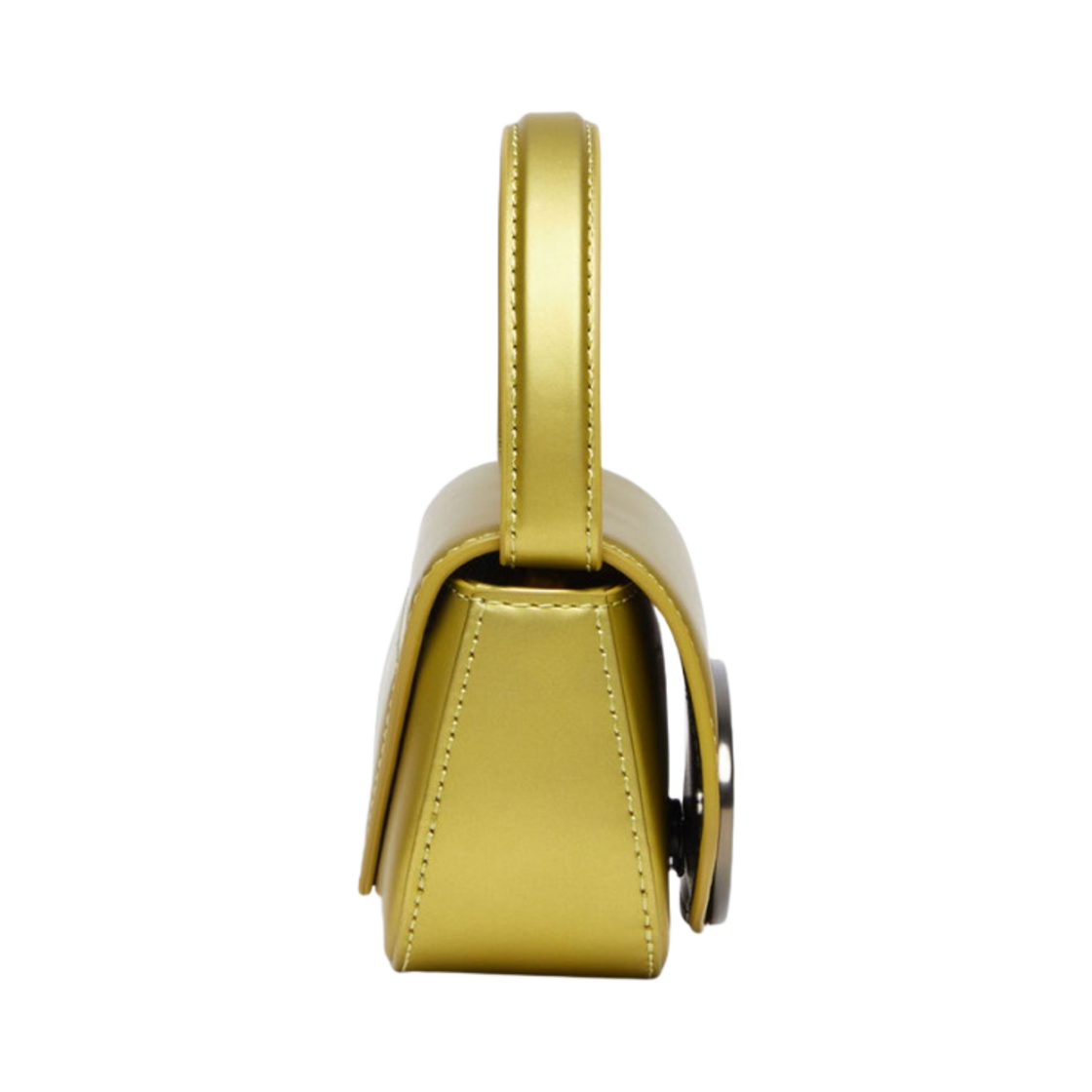 디젤 1DR Xs 숄더백 인 메탈릭 매트 레더 골드(Diesel 1DR Xs Shoulder Bag in Metallic Matte Leather Gold) - 2