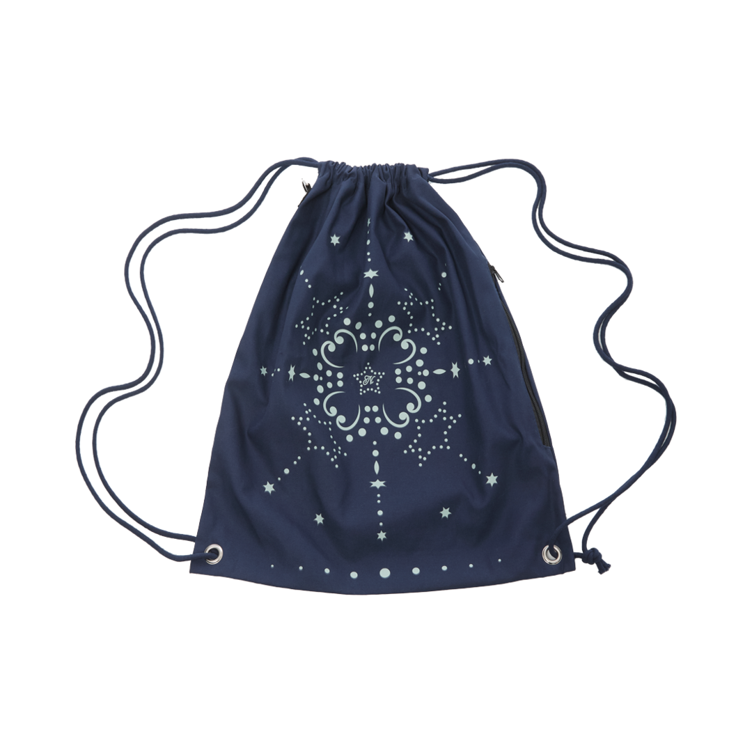 엔프프 도트라인 스트링백 네이비(Nff Dotline String Bag Navy)