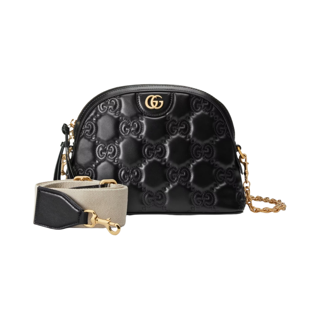 구찌 GG 마틀라세 레더 스몰 돔 핸드백 블랙(Gucci GG Matelasse Leather Small Dome Bag Black) - 4