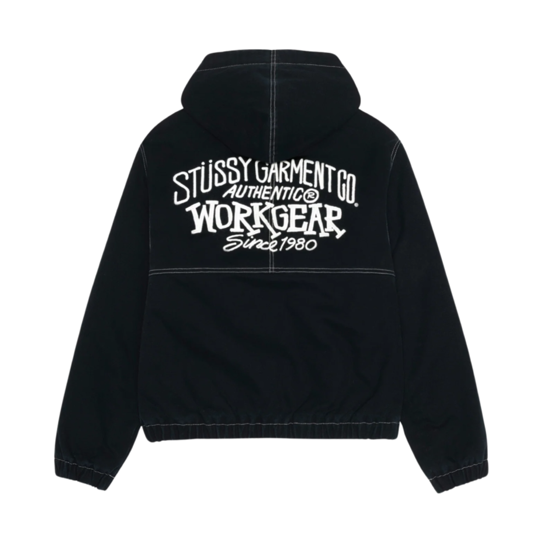 【️@】STUSSY WORK JACKET CONTRAST STITCH Stussy Work Contrast Stitch Jacket Black Men's - FW24 - US
