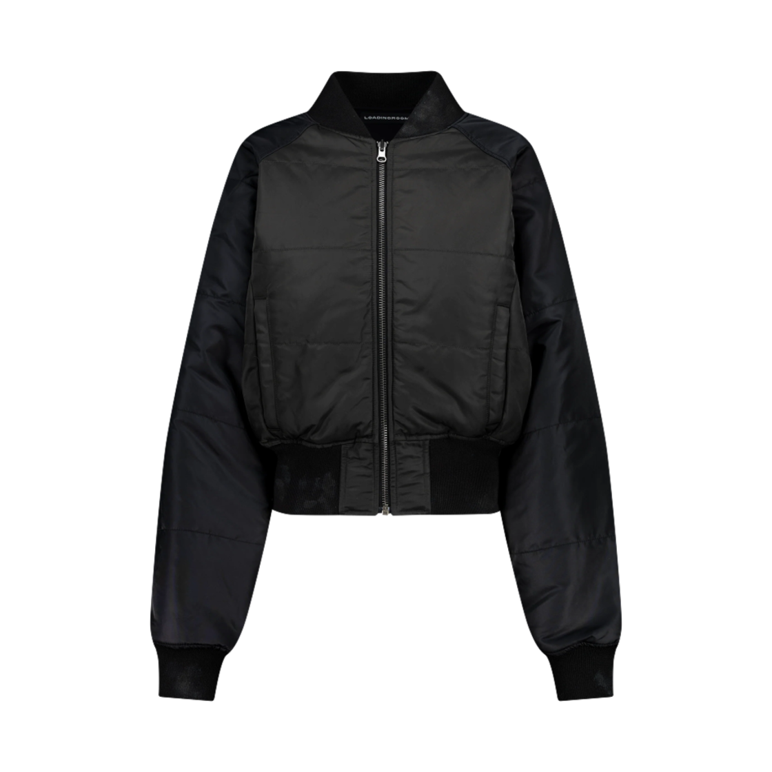 (W) 로딩룸 엠마 리버서블 봄버 자켓 블랙((W) Loadingroom Emma Reversible Bomber Jacket Black)
