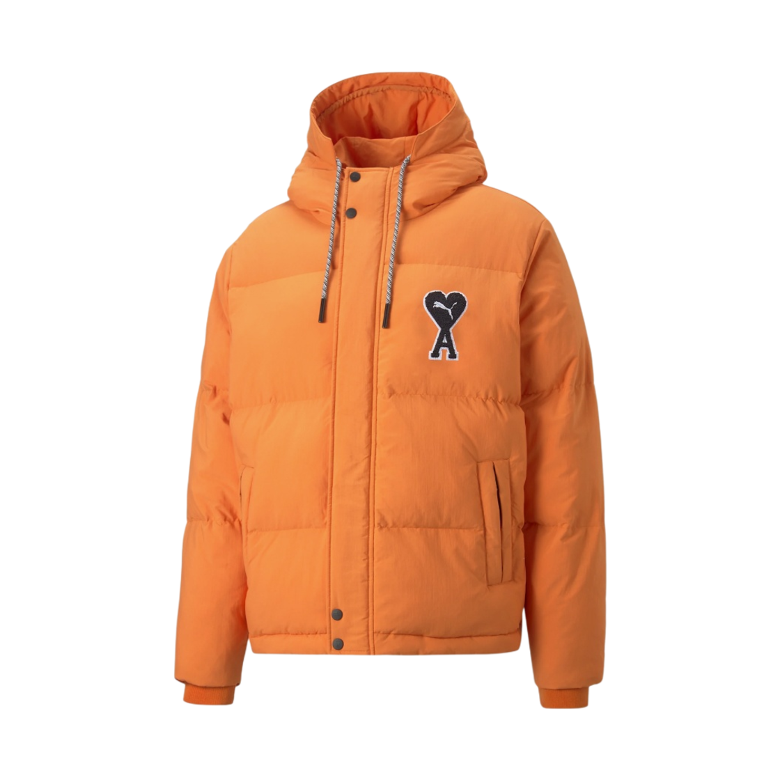 푸마 x 아미 퍼퍼 자켓 자파 오렌지(Puma x AMI Puffer Jacket Jaffa Orange)
