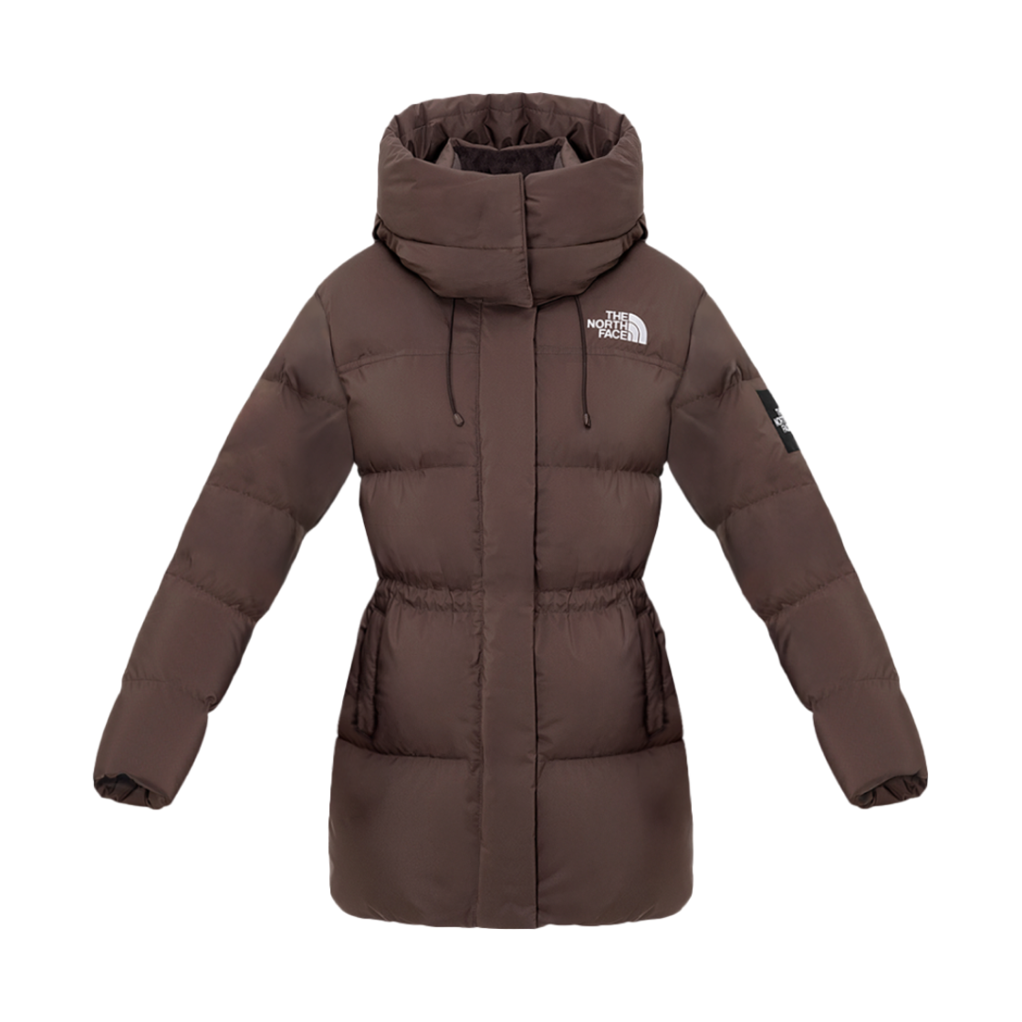 NJ1DQ94L (W) The North Face Novelty Nuptse Mid RDS Down Jacket Brown