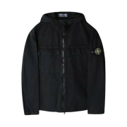 Stone Island 106WN Old Treatment Overshirt Black - 24SS