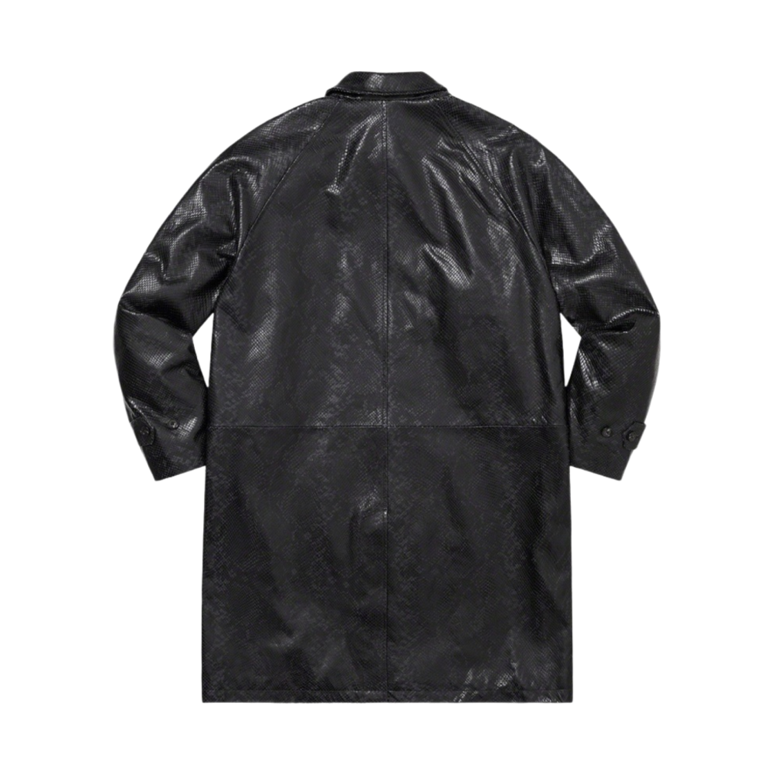 슈프림 레더 스네이크 트렌치 코트 블랙 - 23SS(Supreme Leather Snake Trench Coat Black - 23SS) - 4