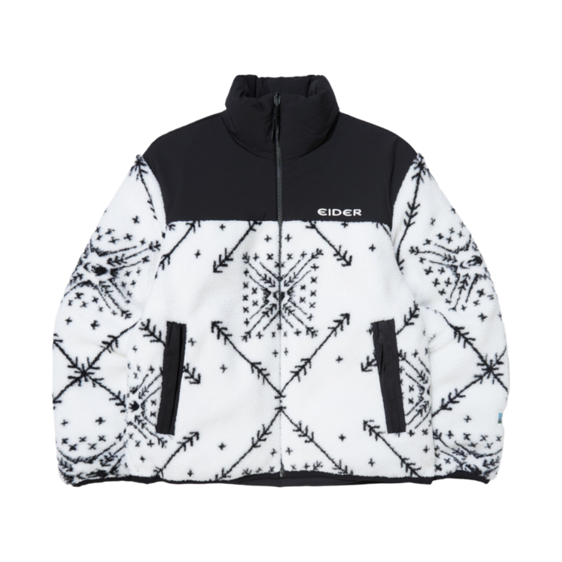 DUW24555W2 Eider Hug Reversible Fleece Down Jacket White